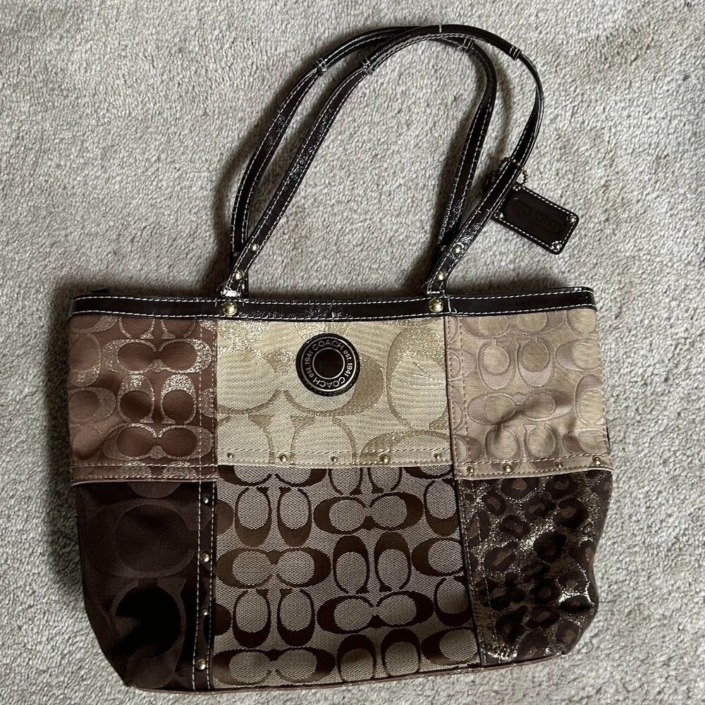 Coach signature patchwork tote bag Vintage